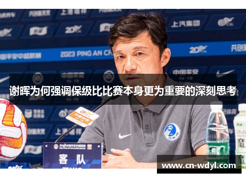 谢晖为何强调保级比比赛本身更为重要的深刻思考 谢晖为何强调保级比比赛本身更为重要的深刻思考